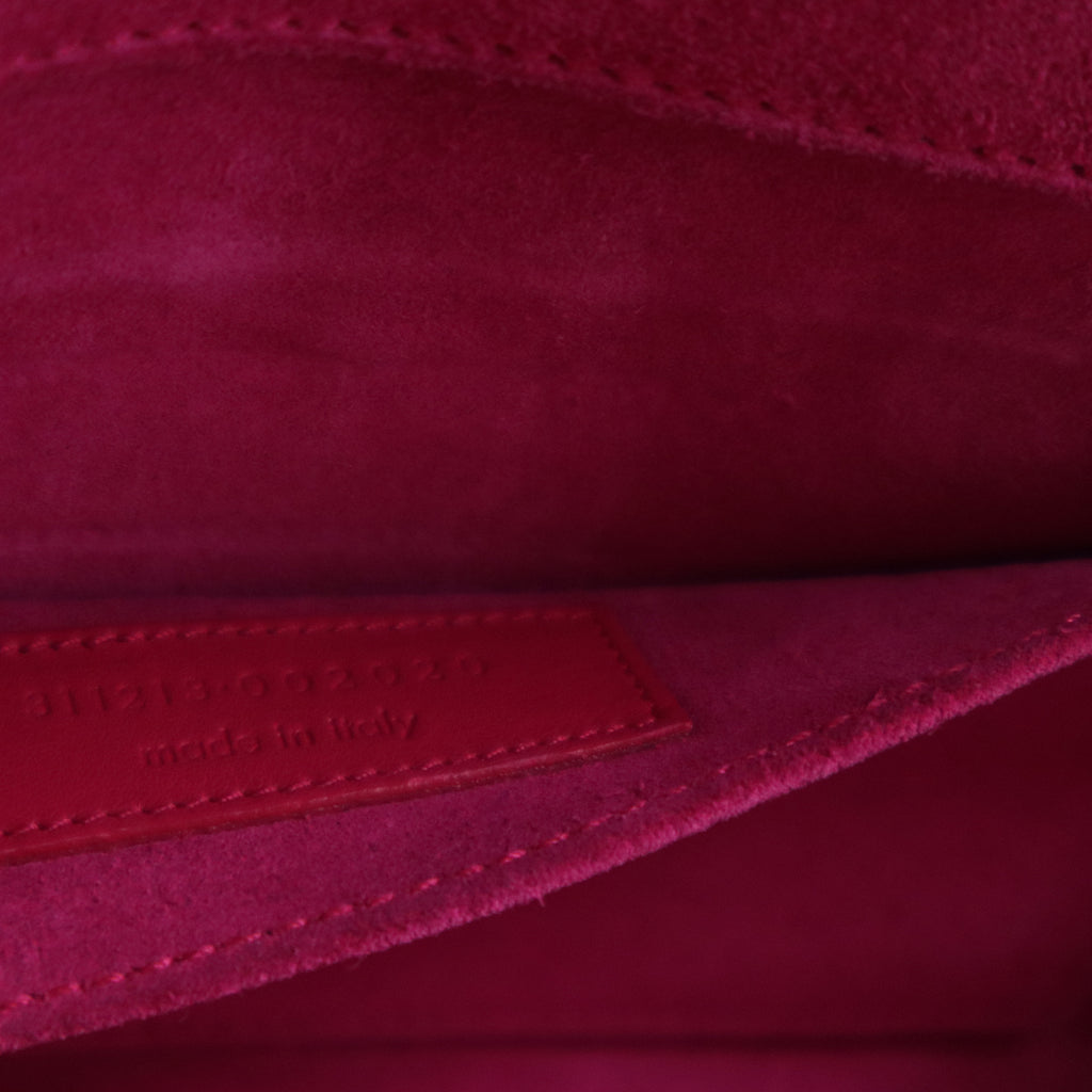 Pink Smooth Calfskin Leather Ligne Y Clutch Bag W20420