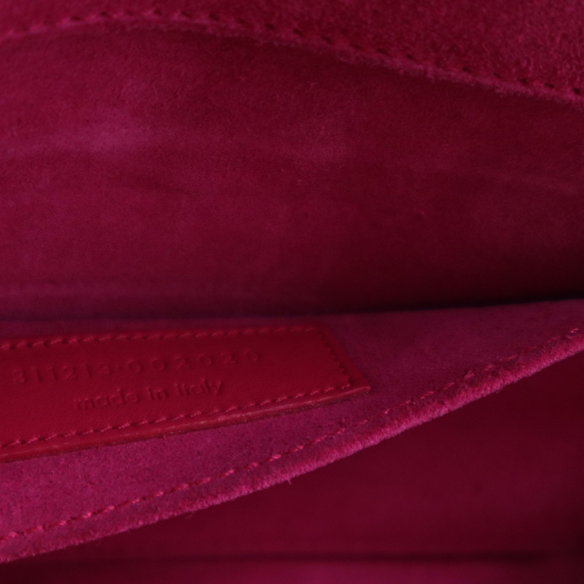 Pink Smooth Calfskin Leather Ligne Y Clutch Bag W20420