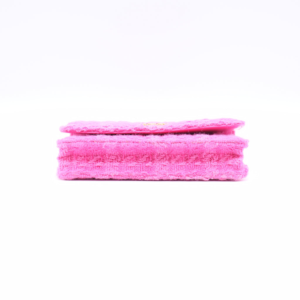 Chanel 19 Wallet On Chain with Coin Purse Pink Twins LDJ3721