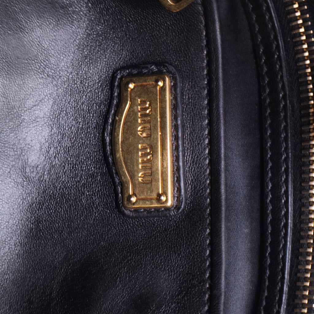 Nappa Matelasse Purse Bag in Black B12097