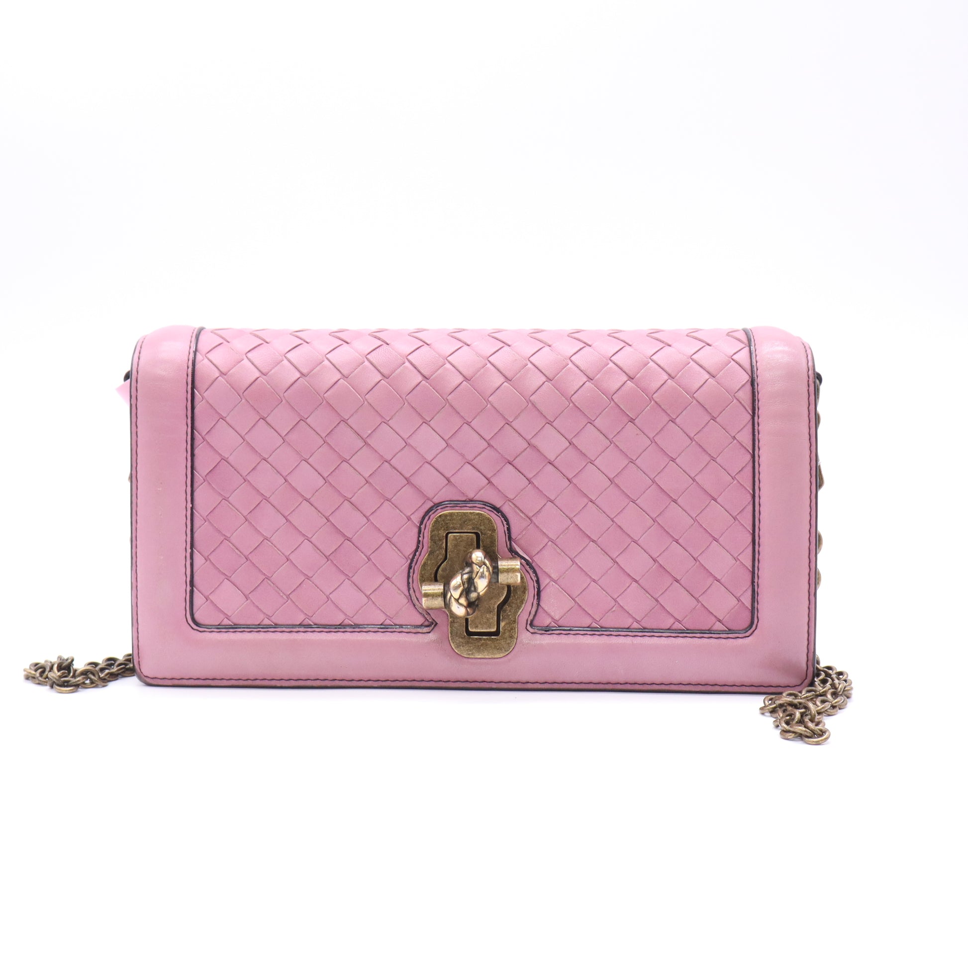 Bottega Olimpia Knot Flap Bag Intrecciato Twins LDJ5213