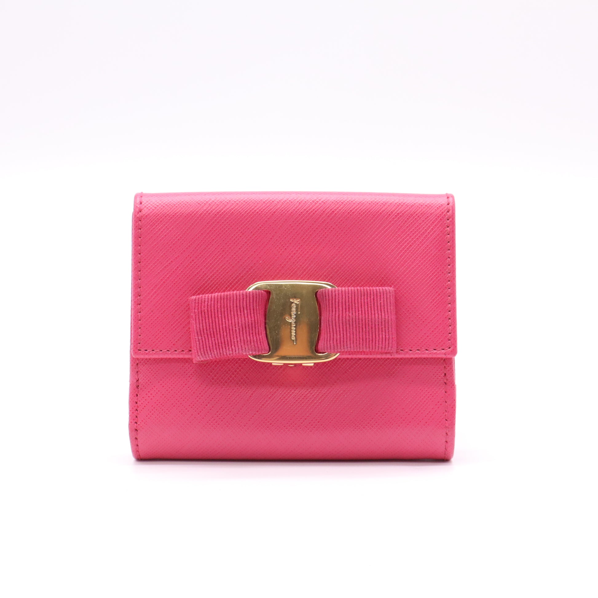 Ferragamo Vara Bow Compact Wallet W22231