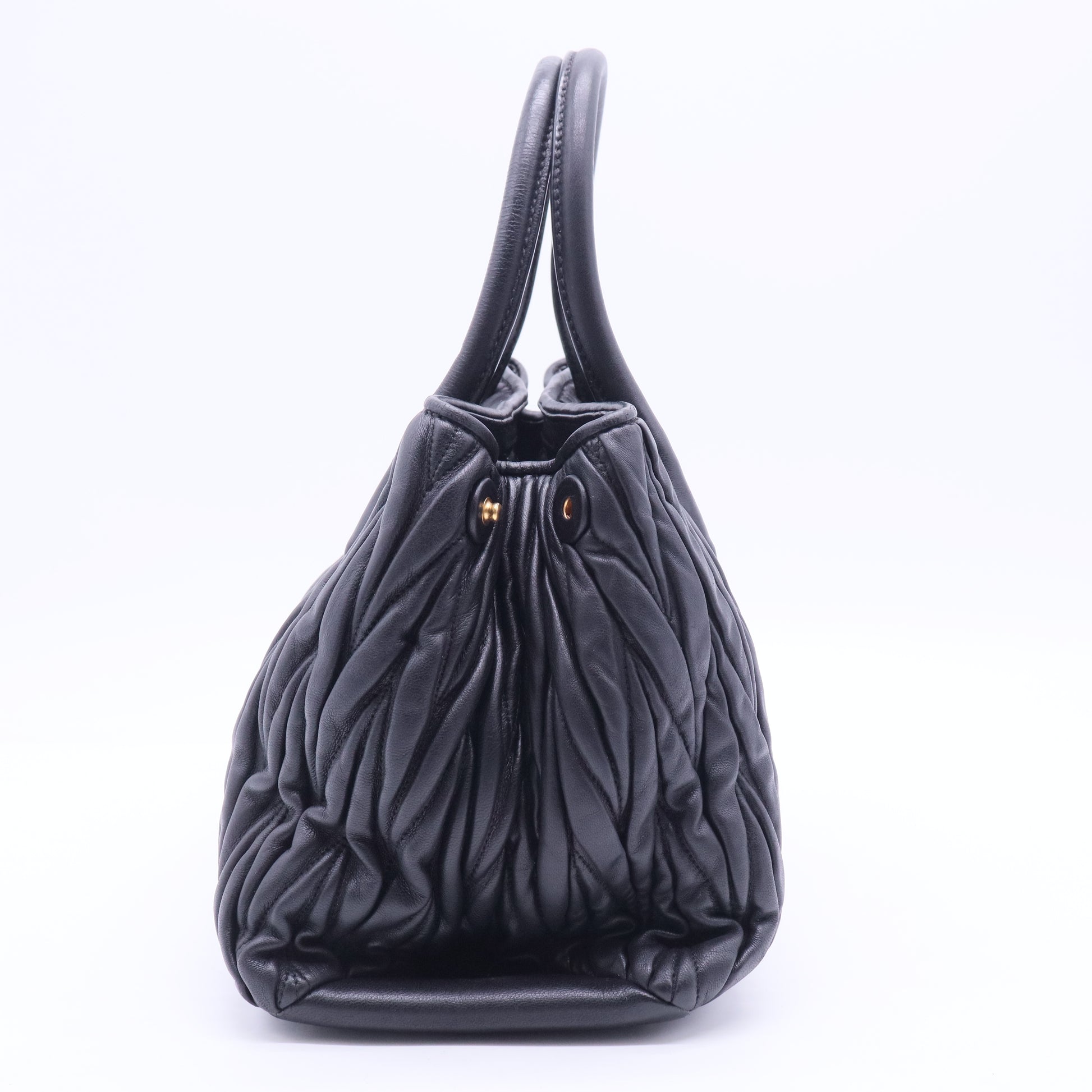 Nappa Matelasse Purse Bag in Black B12097