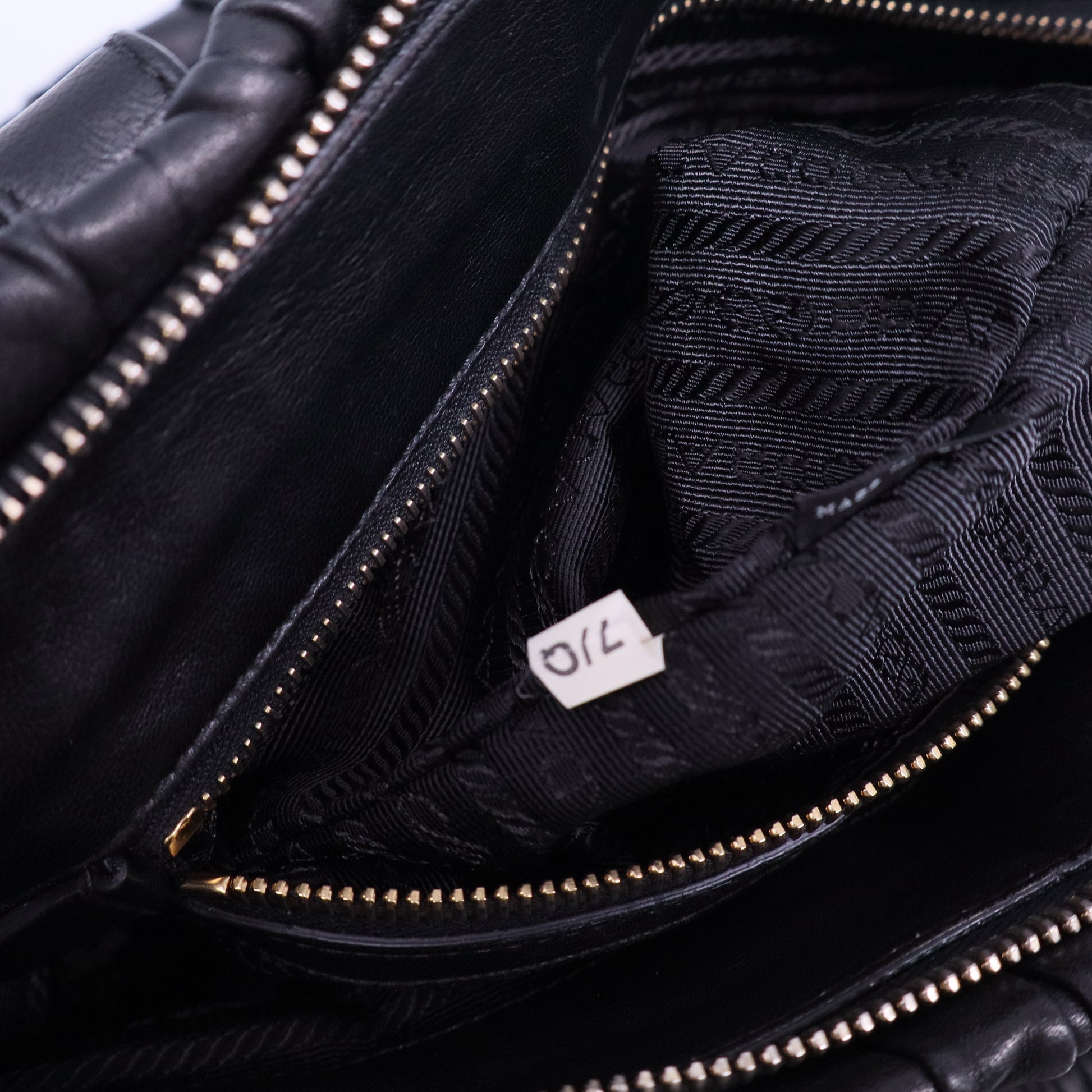 Nappa Gaufre Dome Satchel Caffe B20358