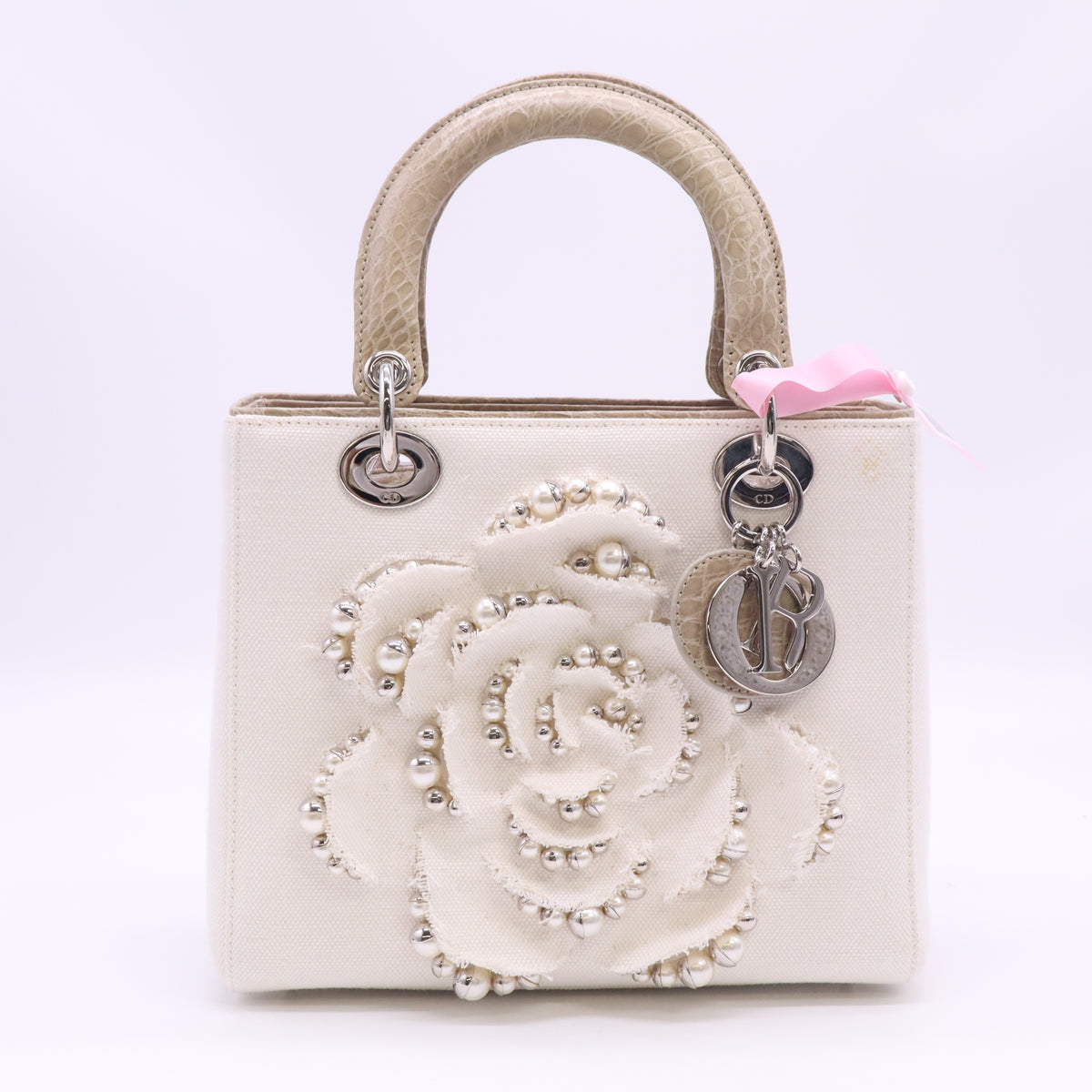 Christian Dior Crocodile-Trimmed Lady Dior Bag Twins LDJ6351