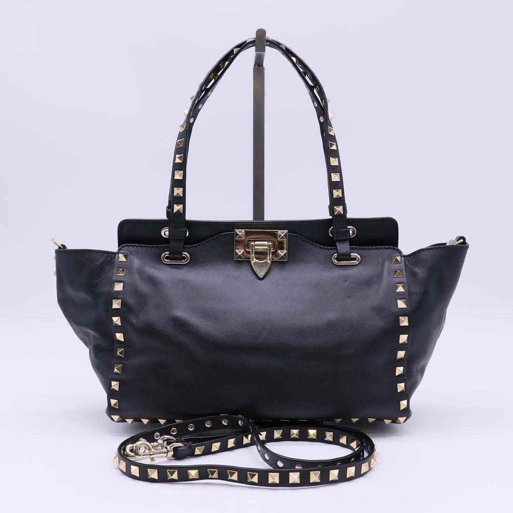 Valentino Garavani Rockstud Trapeze Tote Bag B21826