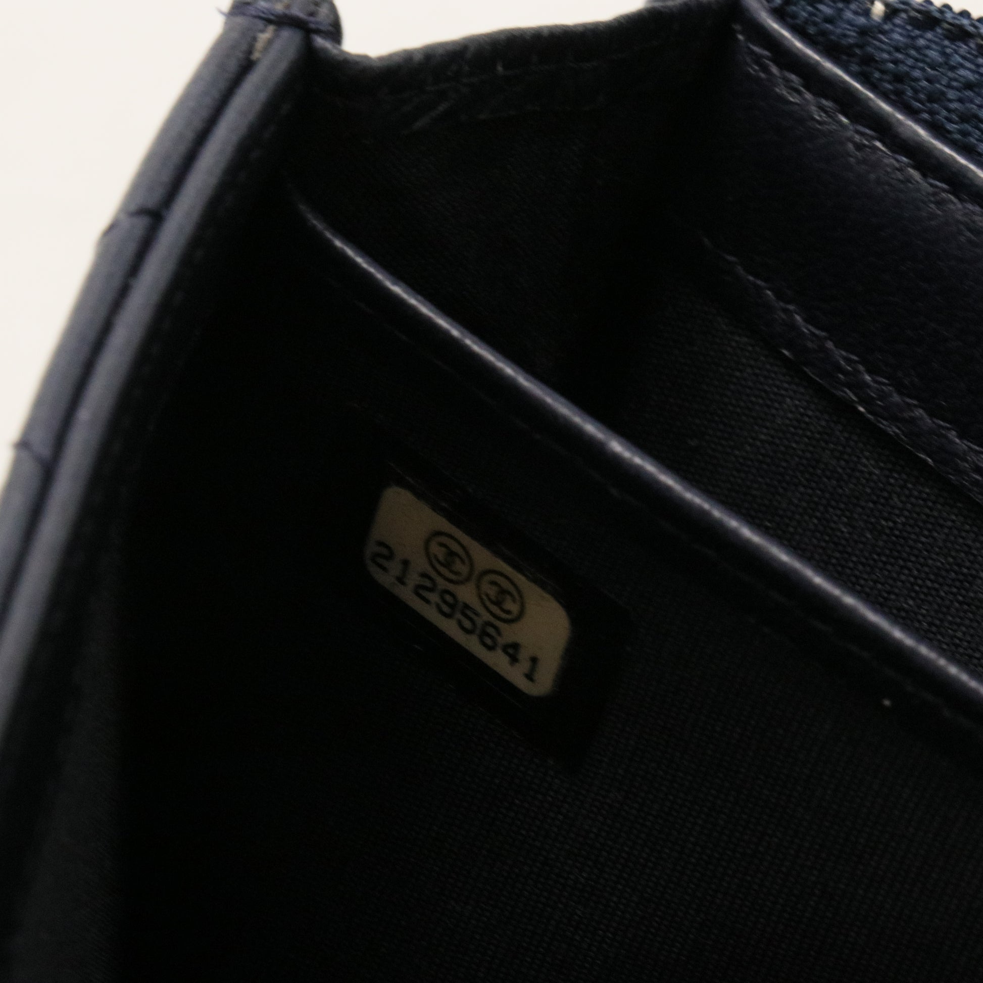 Chanel Matelasse Coco Mark Long Wallet Black