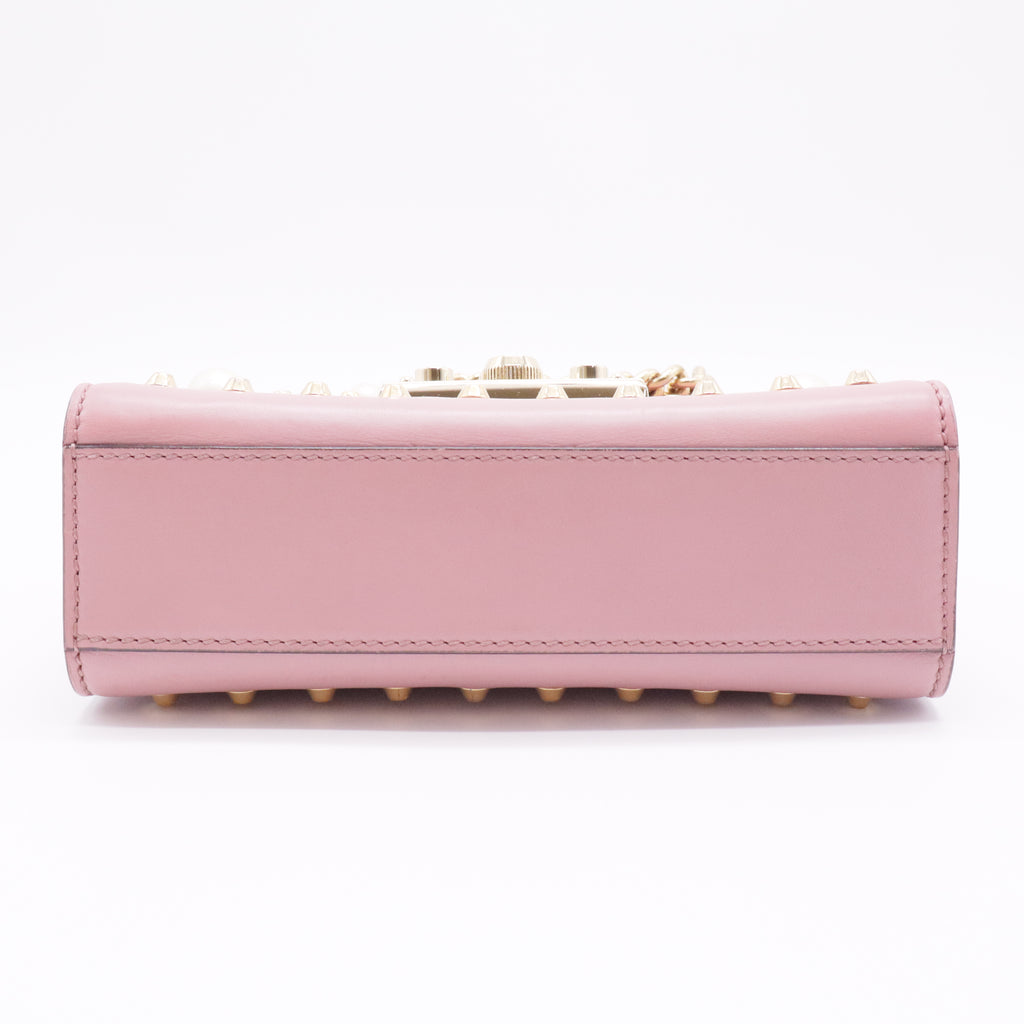 Faux Pearl Padlock Small
