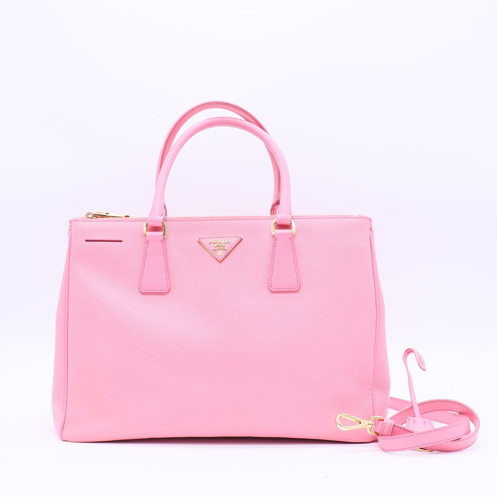 Lux Open Tote Saffiano Leather Medium Twins B21405