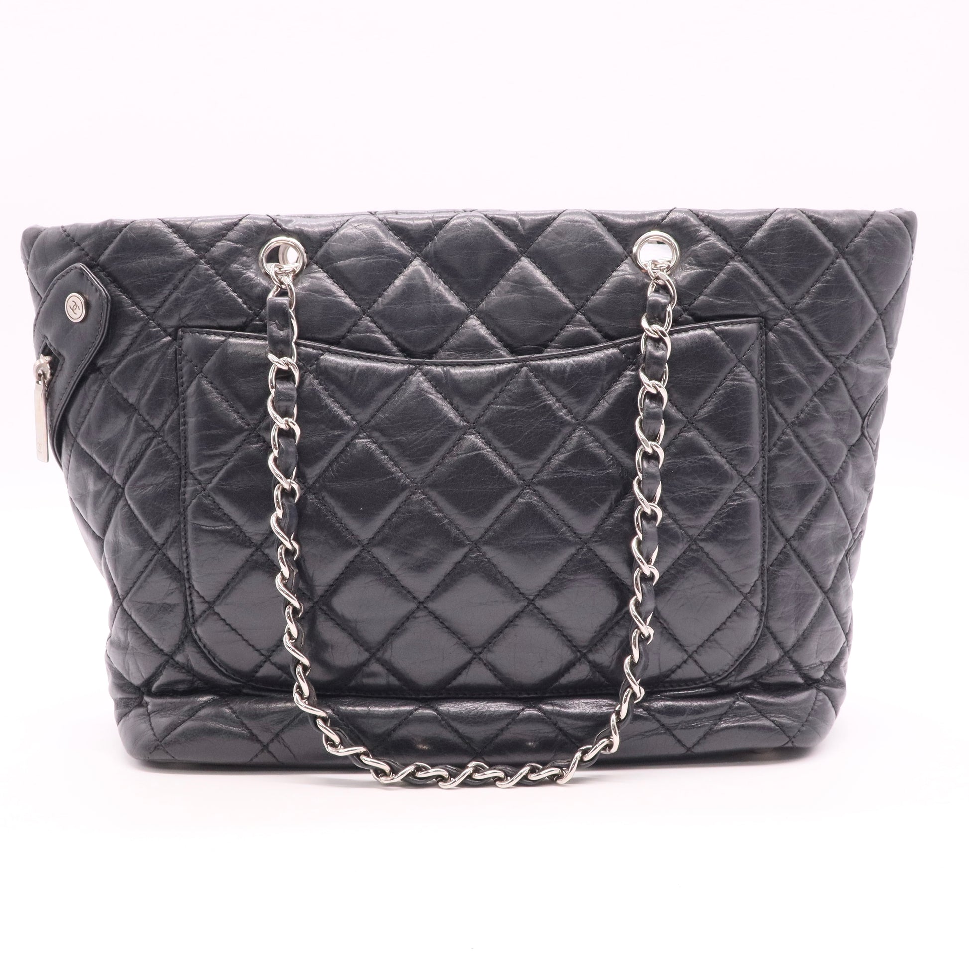 Cotton Club Tote Quilted Aged Calfskin Large Twins