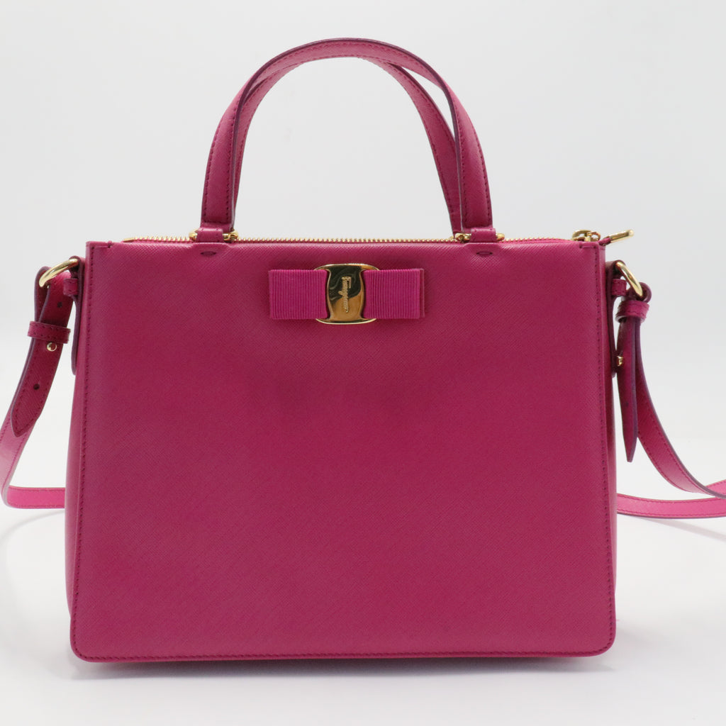 Tracy Bow Tote Saffiano Leather Small