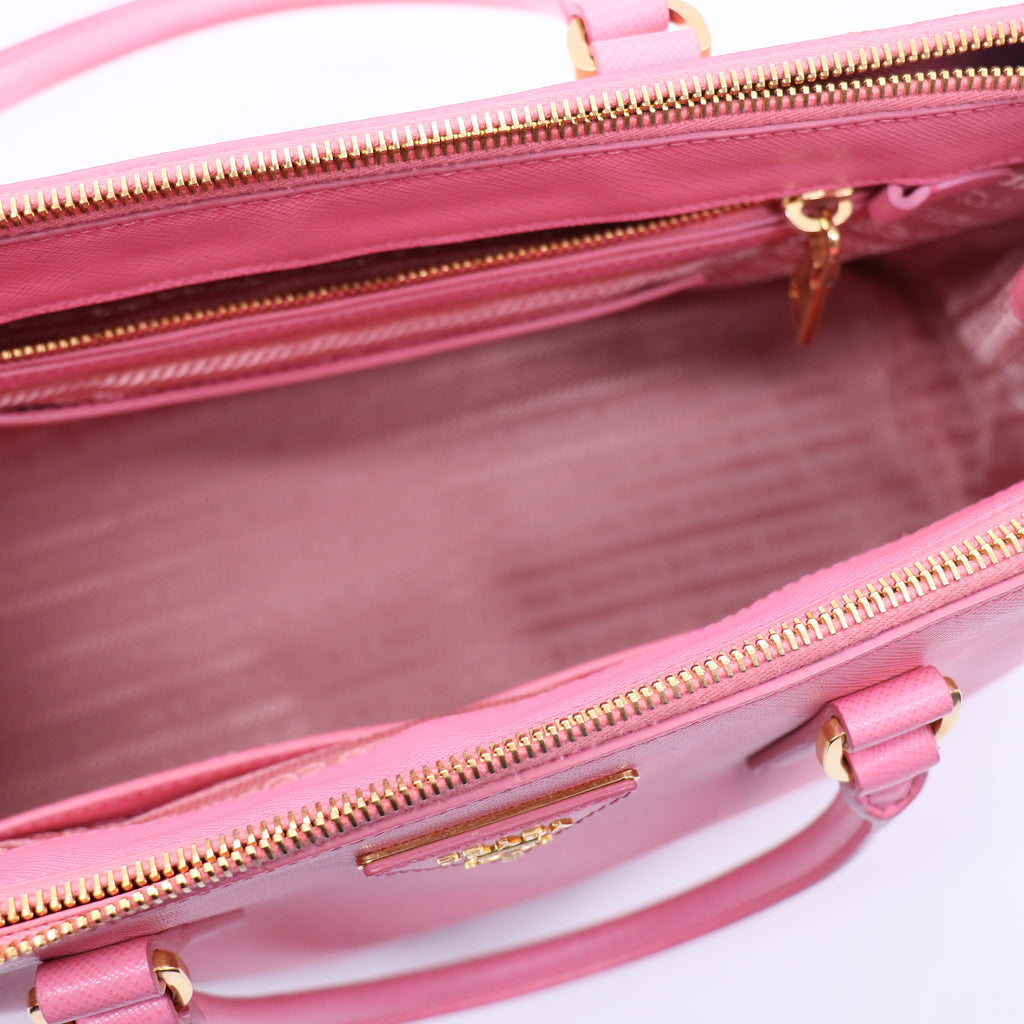 Lux Open Tote Saffiano Leather Medium Twins B21405