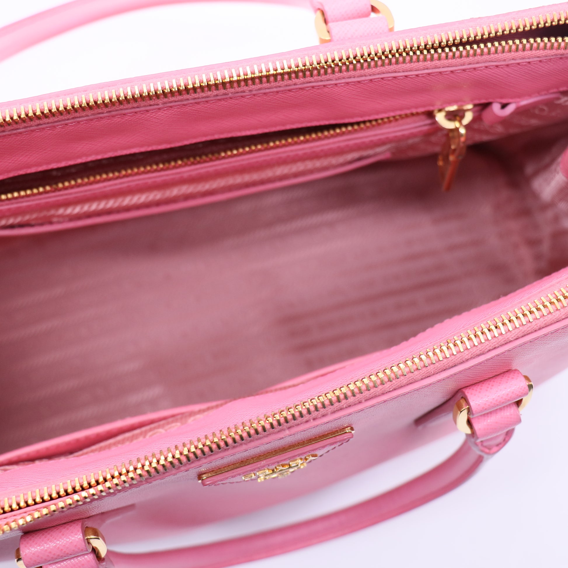 Lux Open Tote Saffiano Leather Medium Twins B21405