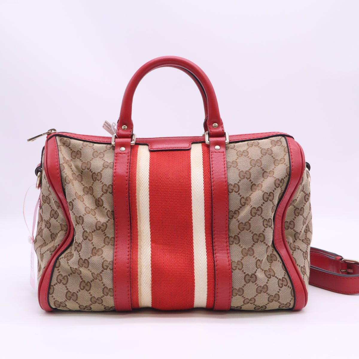 Gucci Vintage Web Medium Boston Bag Twins LDJ6317