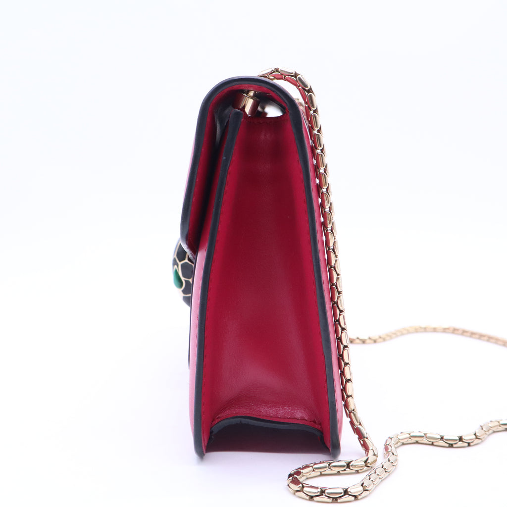 Bulgari Calfskin Serpenti Forever Crossbody Bag Pink B21534