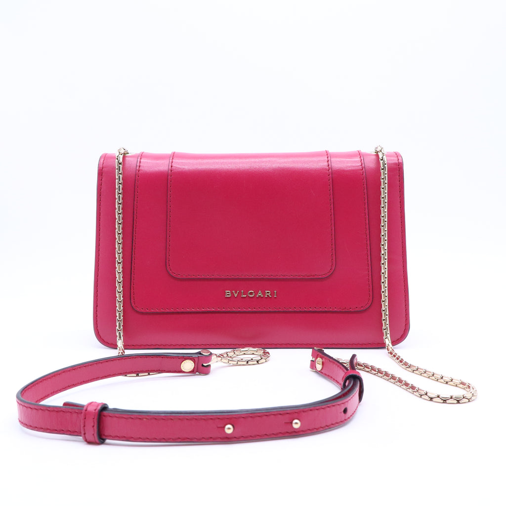 Bulgari Calfskin Serpenti Forever Crossbody Bag Pink B21534