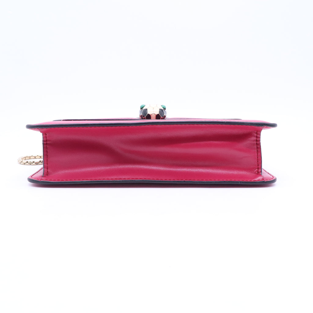 Bulgari Calfskin Serpenti Forever Crossbody Bag Pink B21534
