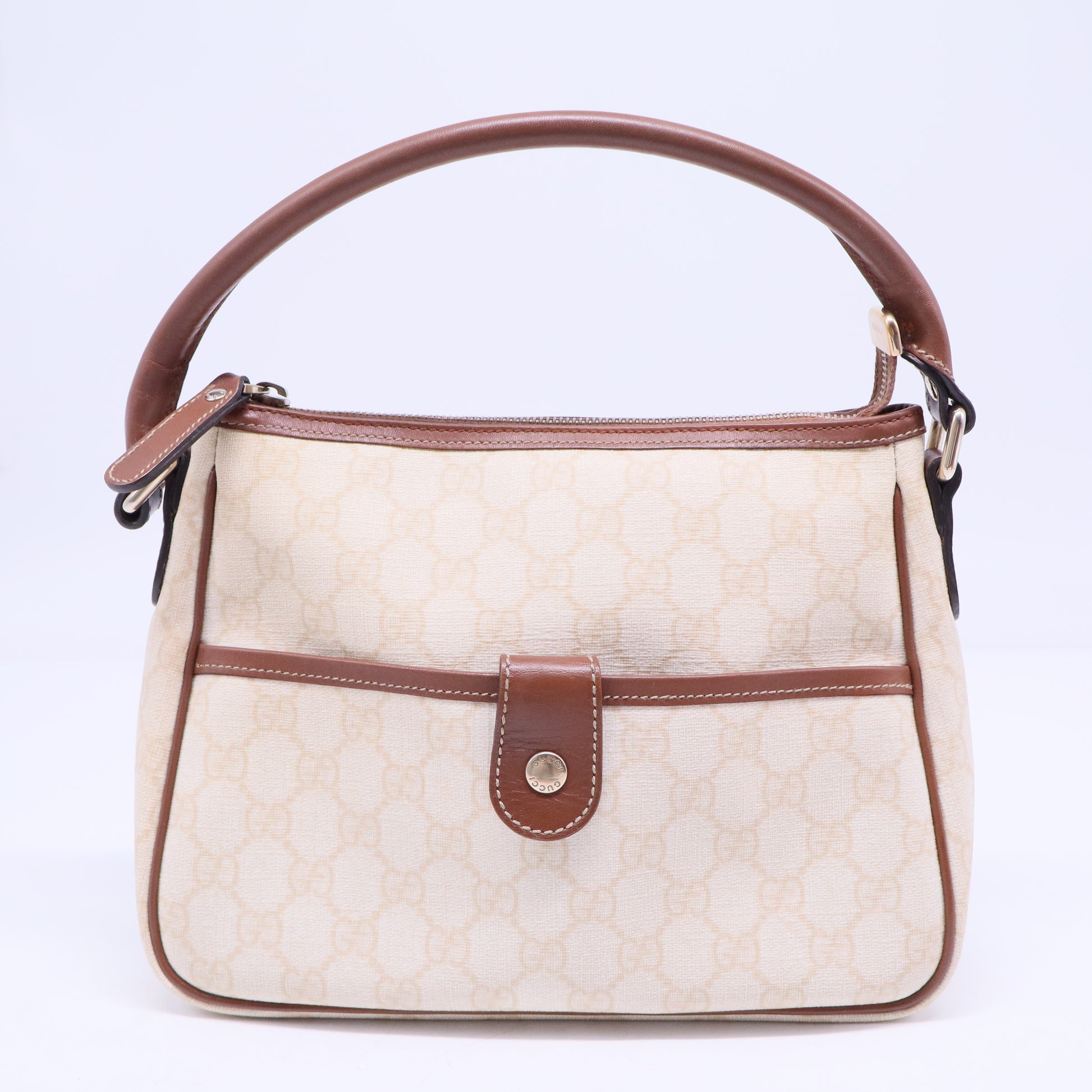 Gucci White GG Supreme Handbag B20310