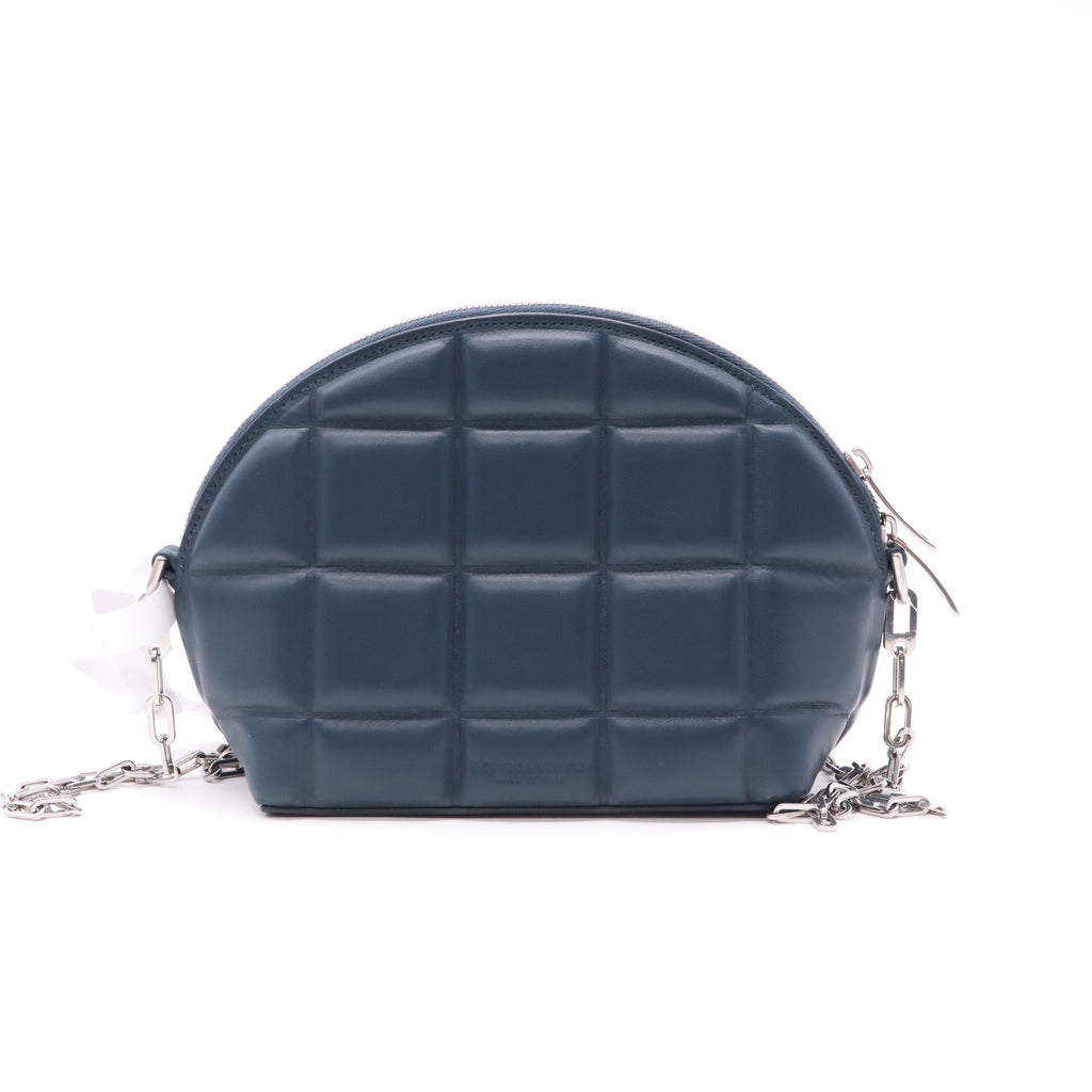 Bottega Veneta Mini Padded Nappa Half Moon Chain Crossbody Bag B22865