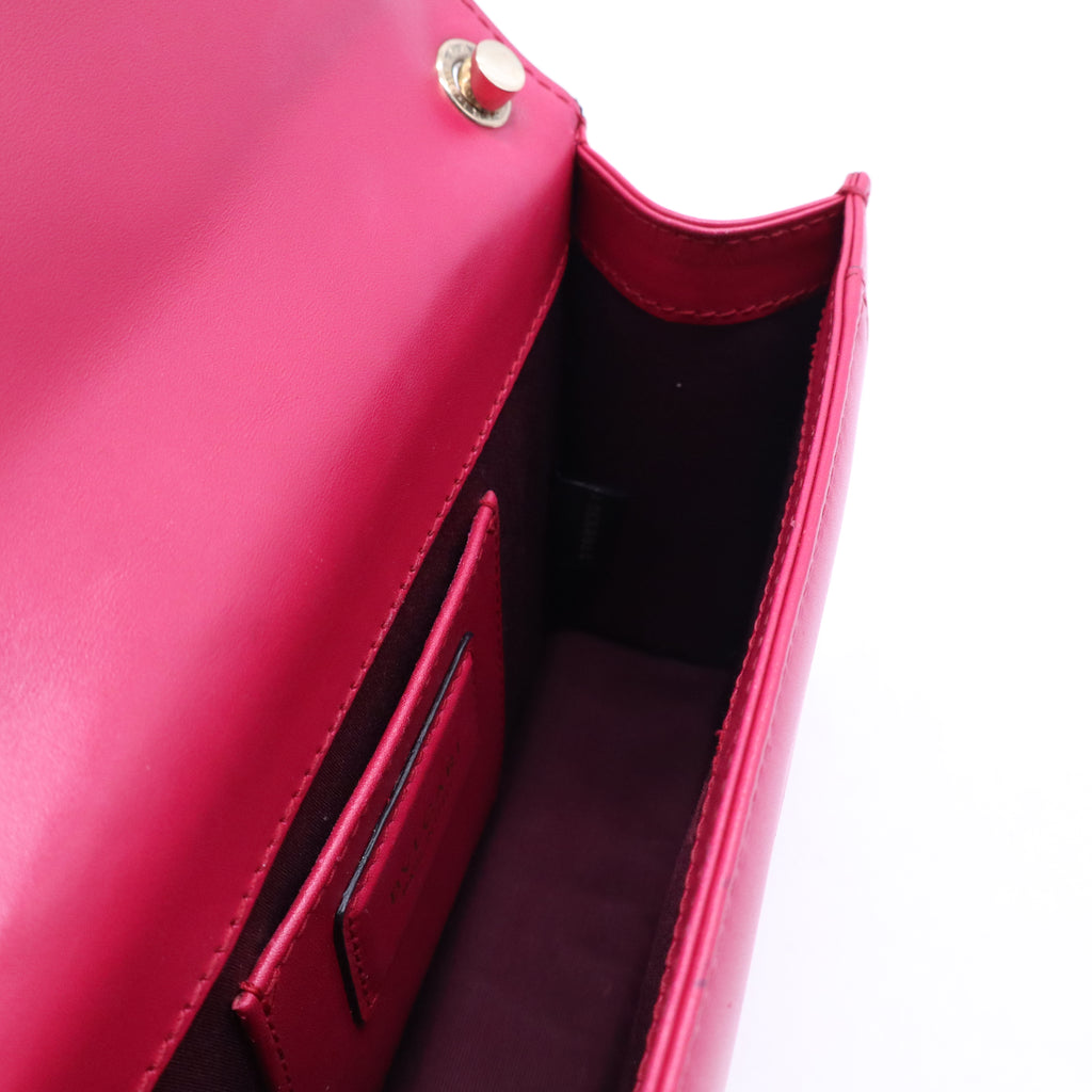 Bulgari Calfskin Serpenti Forever Crossbody Bag Pink B21534