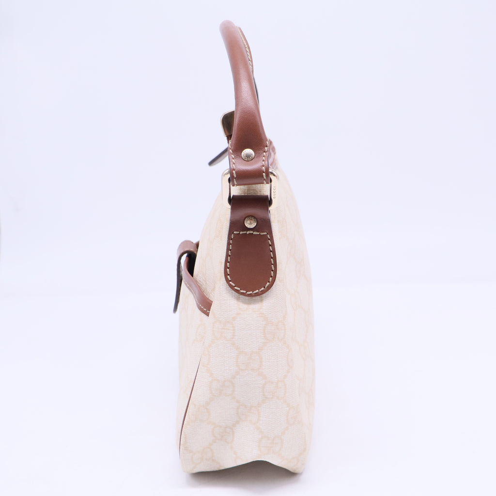 Gucci White GG Supreme Handbag B20310