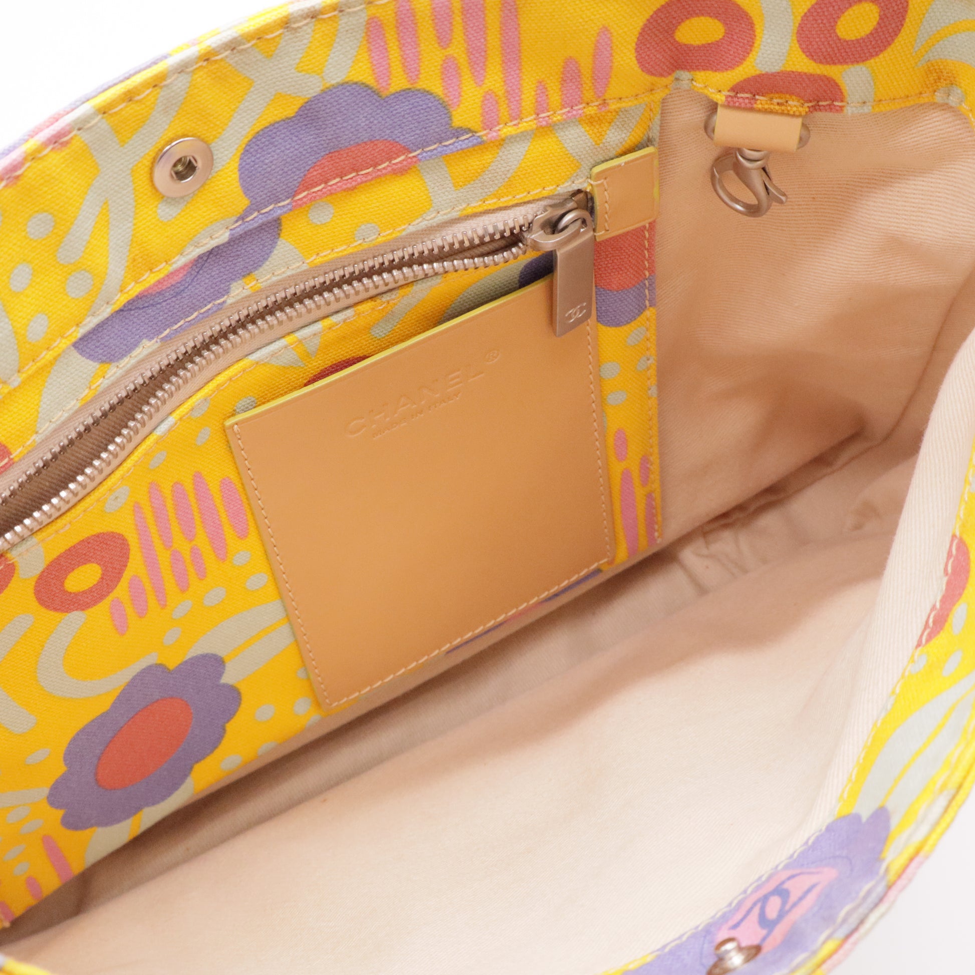Canvas CC Camellia Rope Shoulder Bag