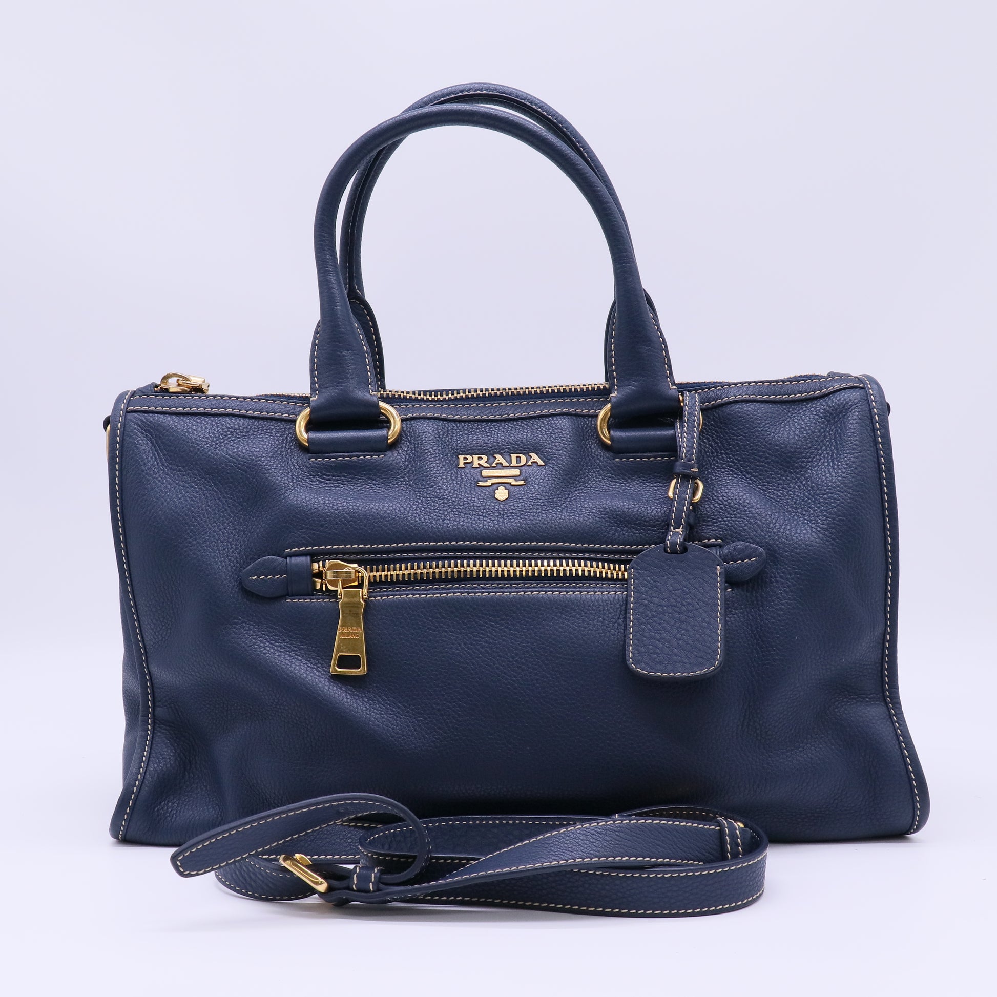 Prada Vitello Daino Bauletto Bag B22699