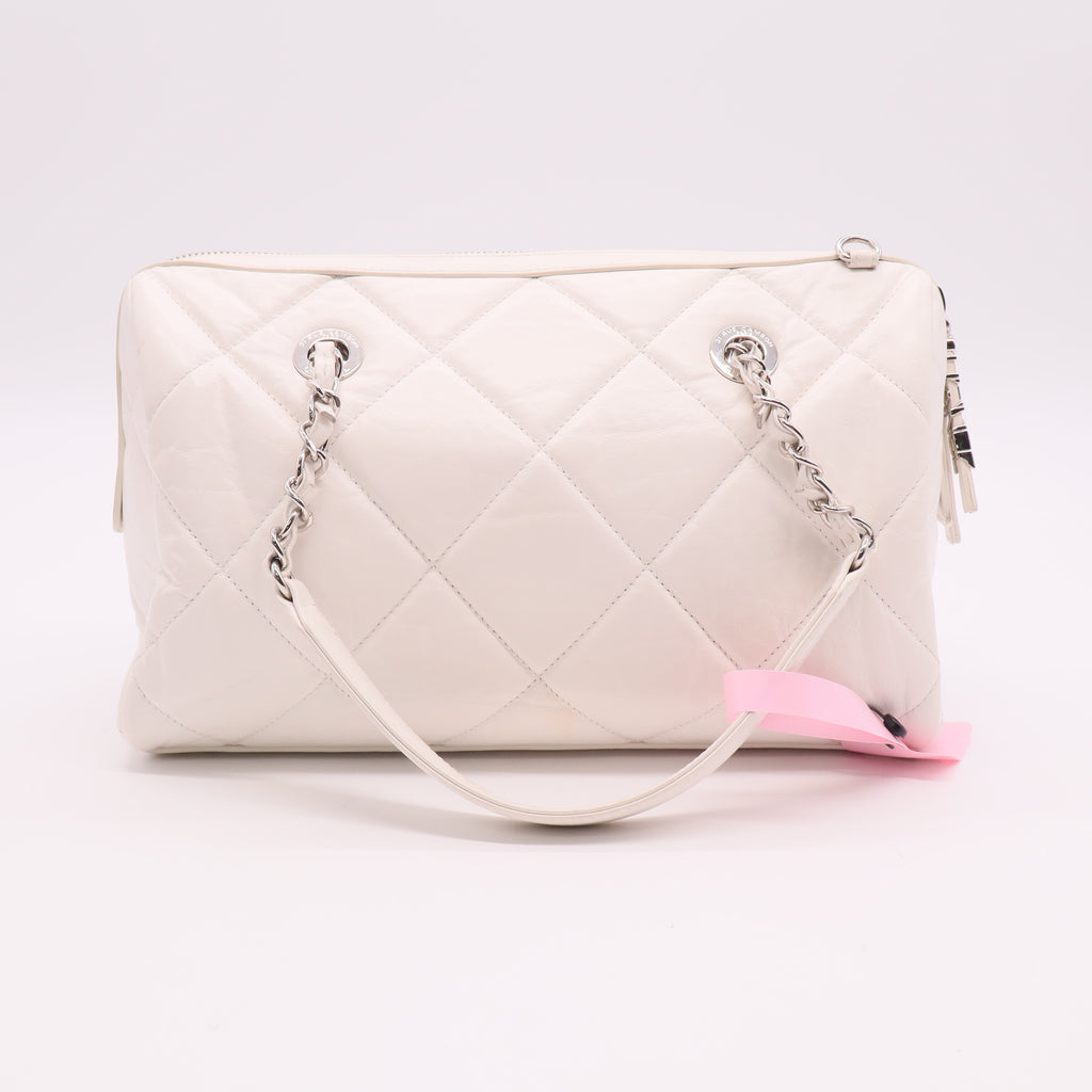 Express Convertible Bowling Bag Quilted Aged Calfskin Small Twins