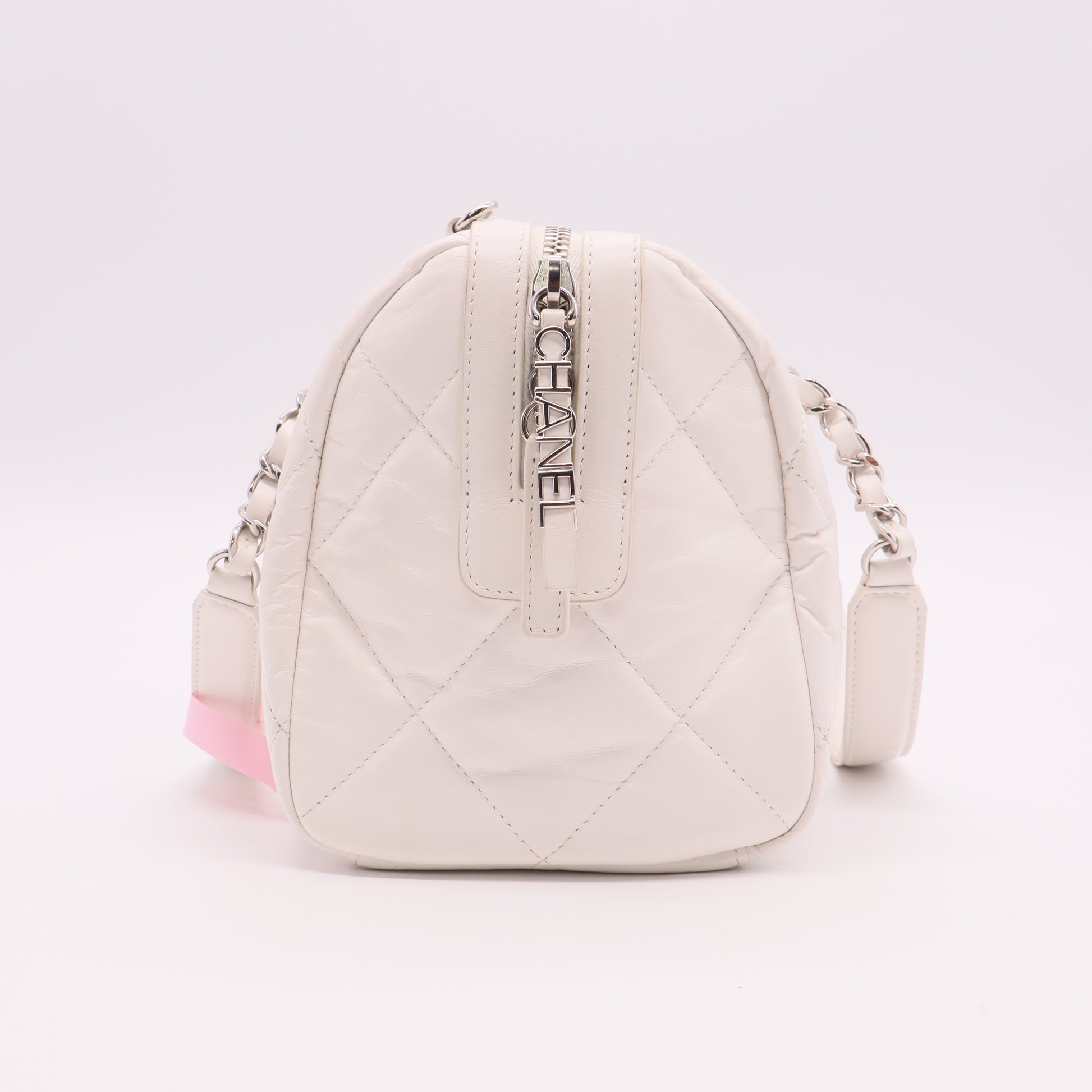 Express Convertible Bowling Bag Quilted Aged Calfskin Small Twins