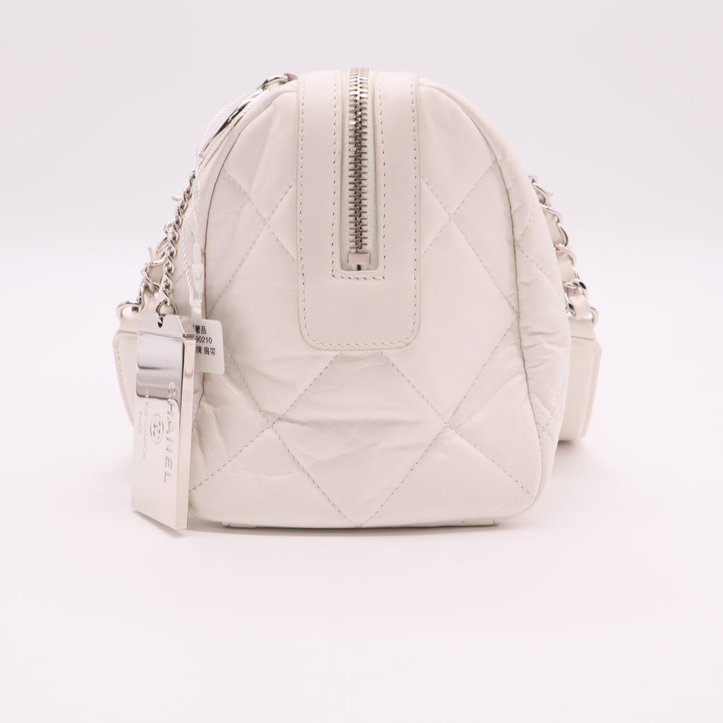 Express Convertible Bowling Bag Quilted Aged Calfskin Small Twins