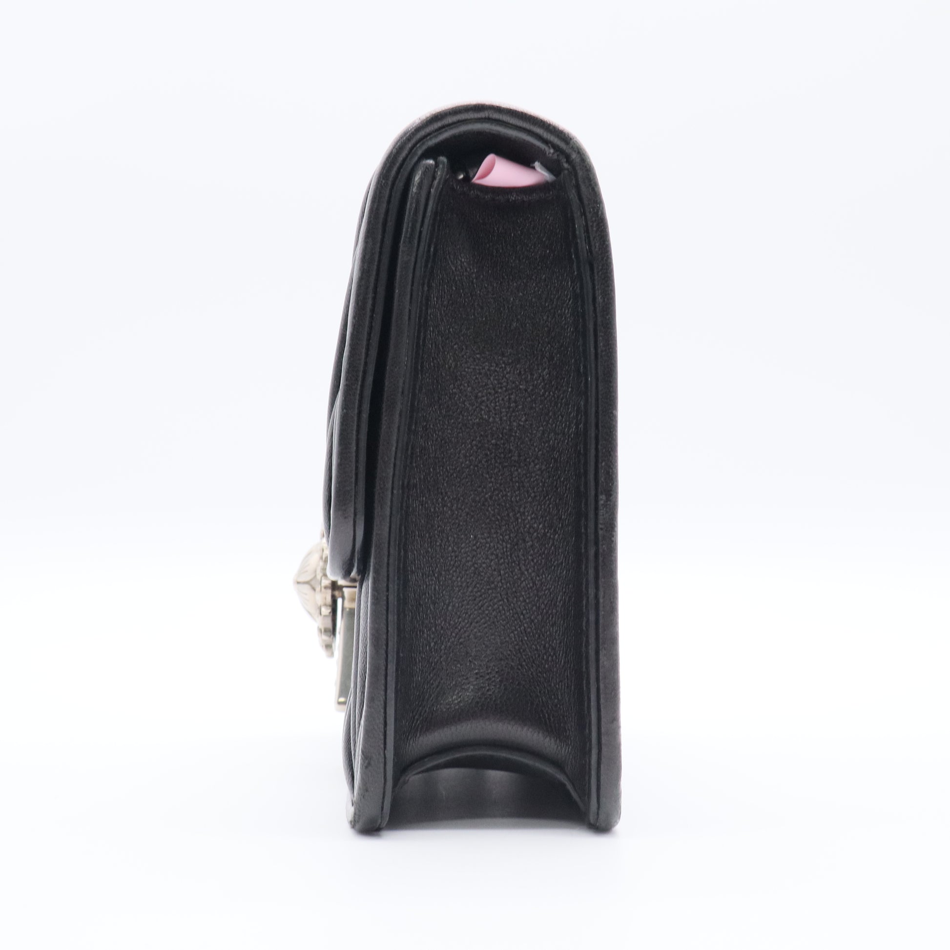 Confidential leather handbag twins