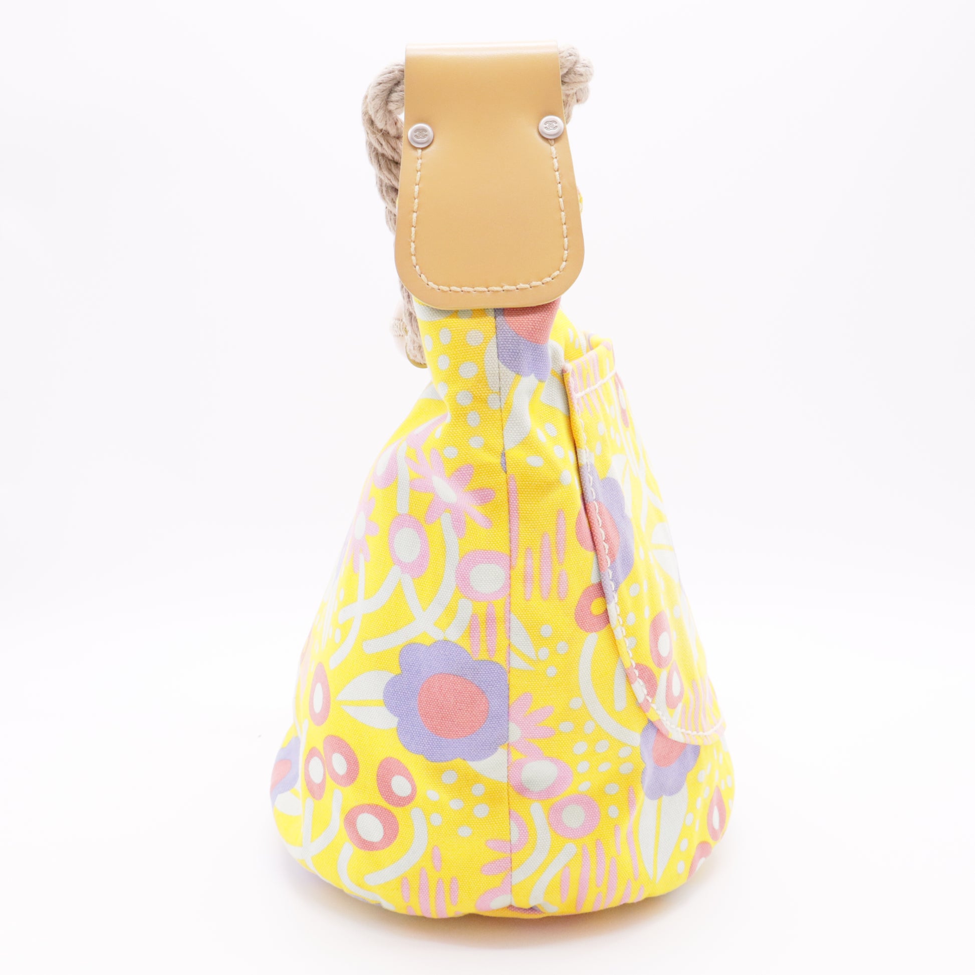 Canvas CC Camellia Rope Shoulder Bag