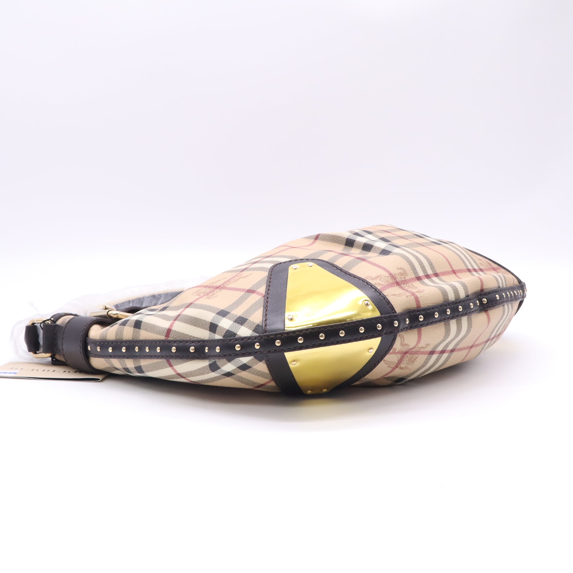 Burberry PVC and Leather Studded Hartley Hobo Twins LDJ5217