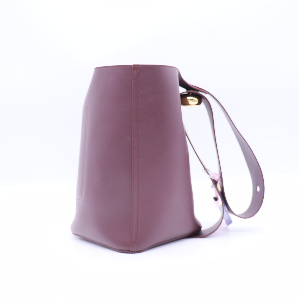 Pebble Bucket Bag Leather Twins LDJ3784