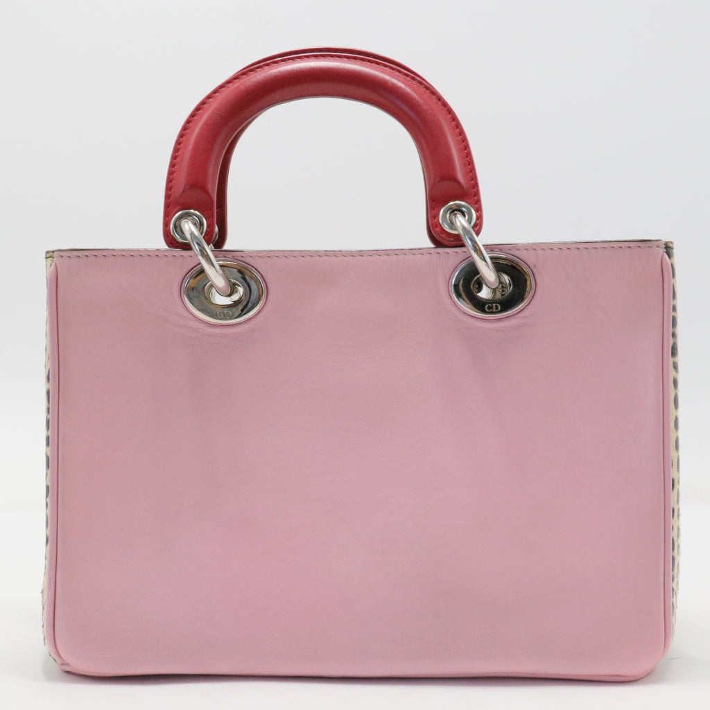 Python-Trimmed Small Diorissimo Bag