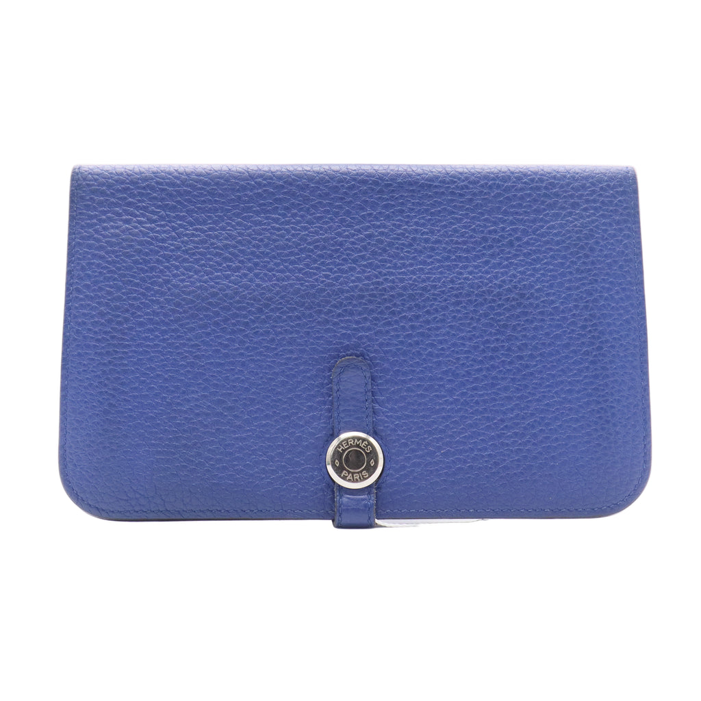 Ocean Blue Leather Dogon Wallet twins