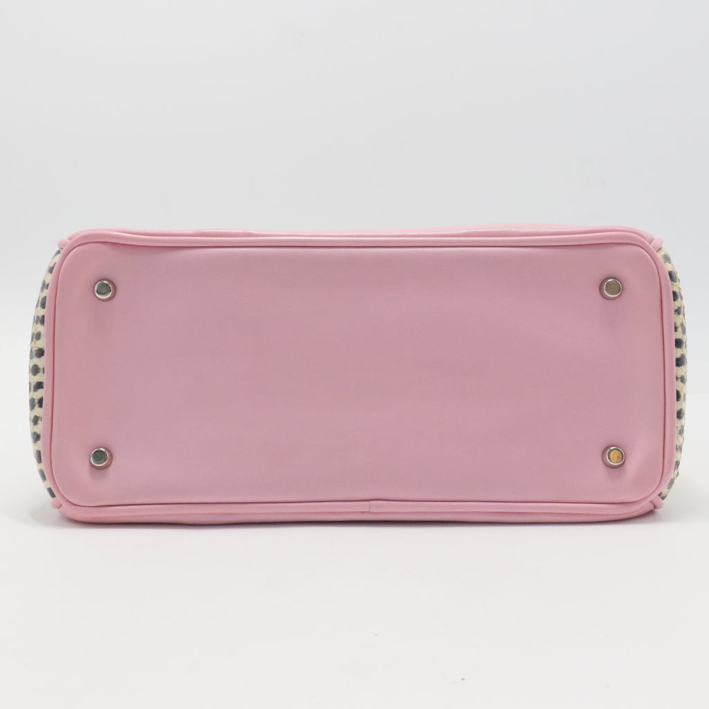 Python-Trimmed Small Diorissimo Bag