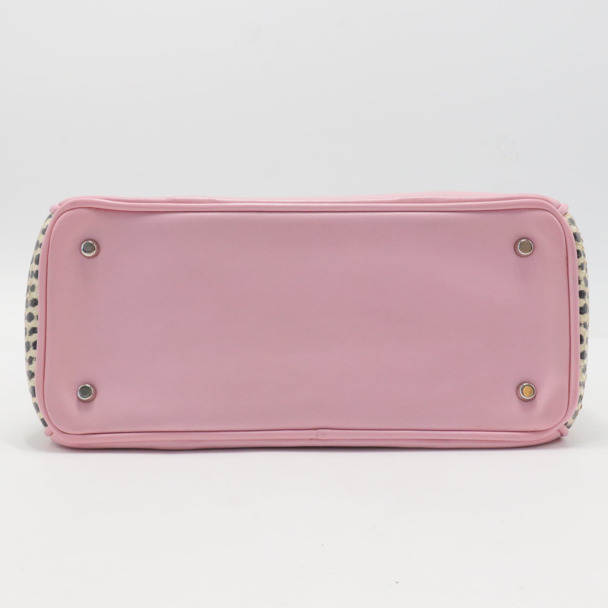 Python-Trimmed Small Diorissimo Bag
