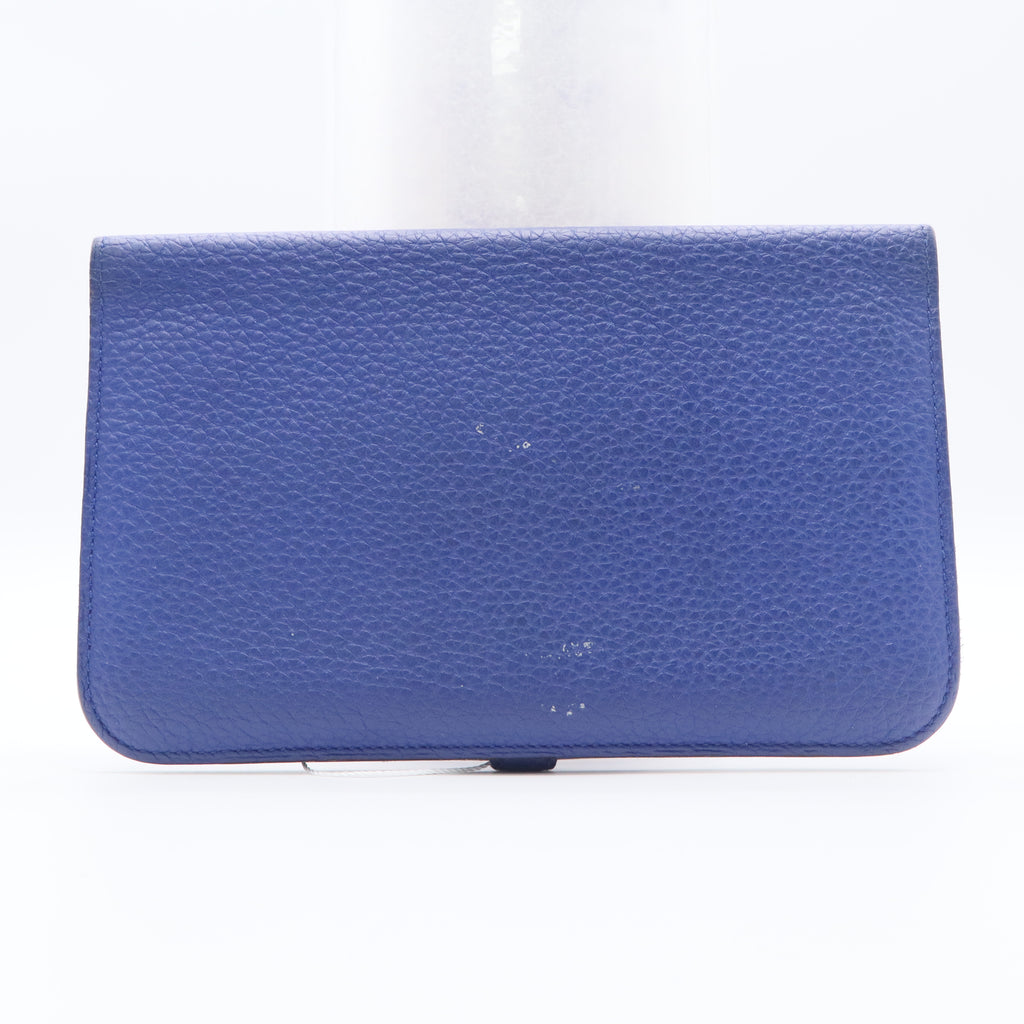 DeepSea Blue Leather Dogon Wallet twins