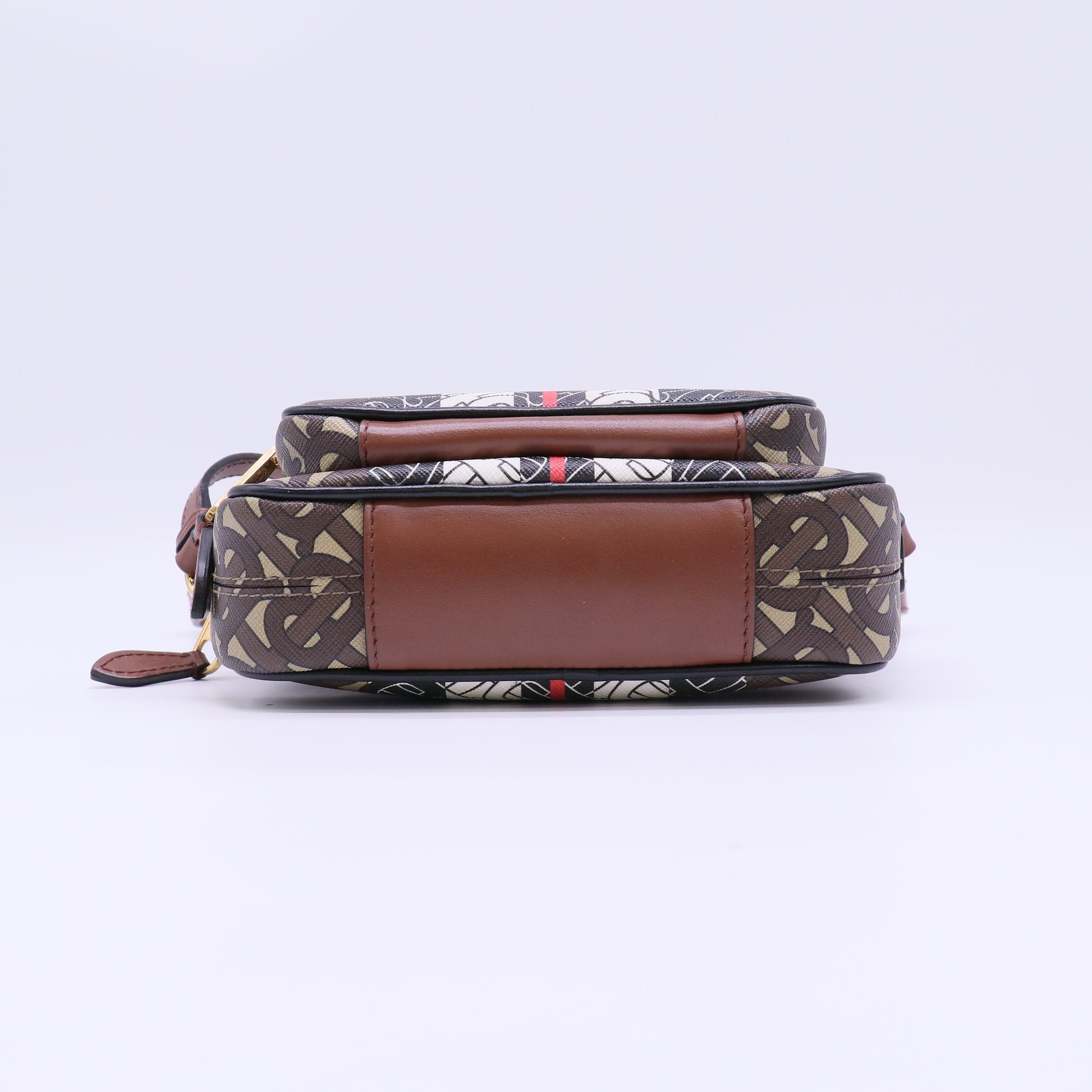 Burberry Small Monogram Stripe E-canvas Camera Bag B22414