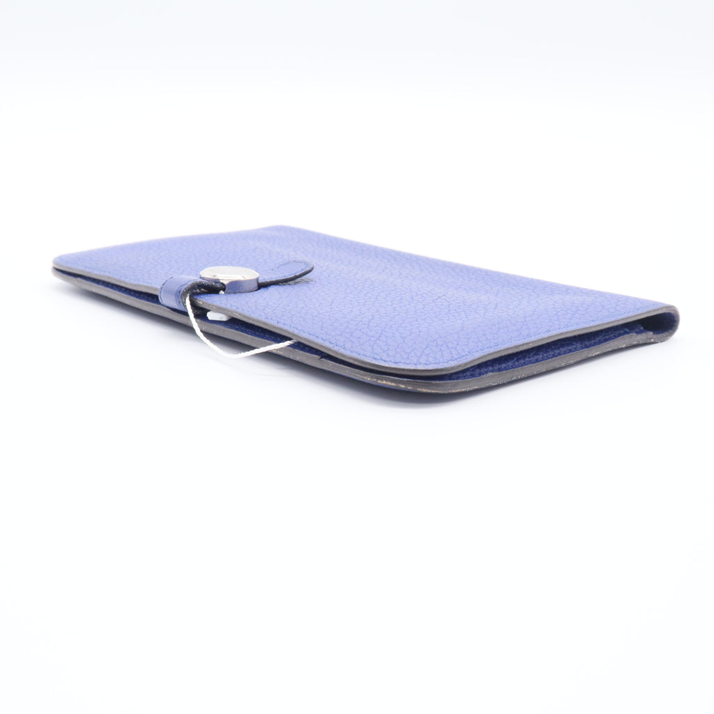 DeepSea Blue Leather Dogon Wallet twins