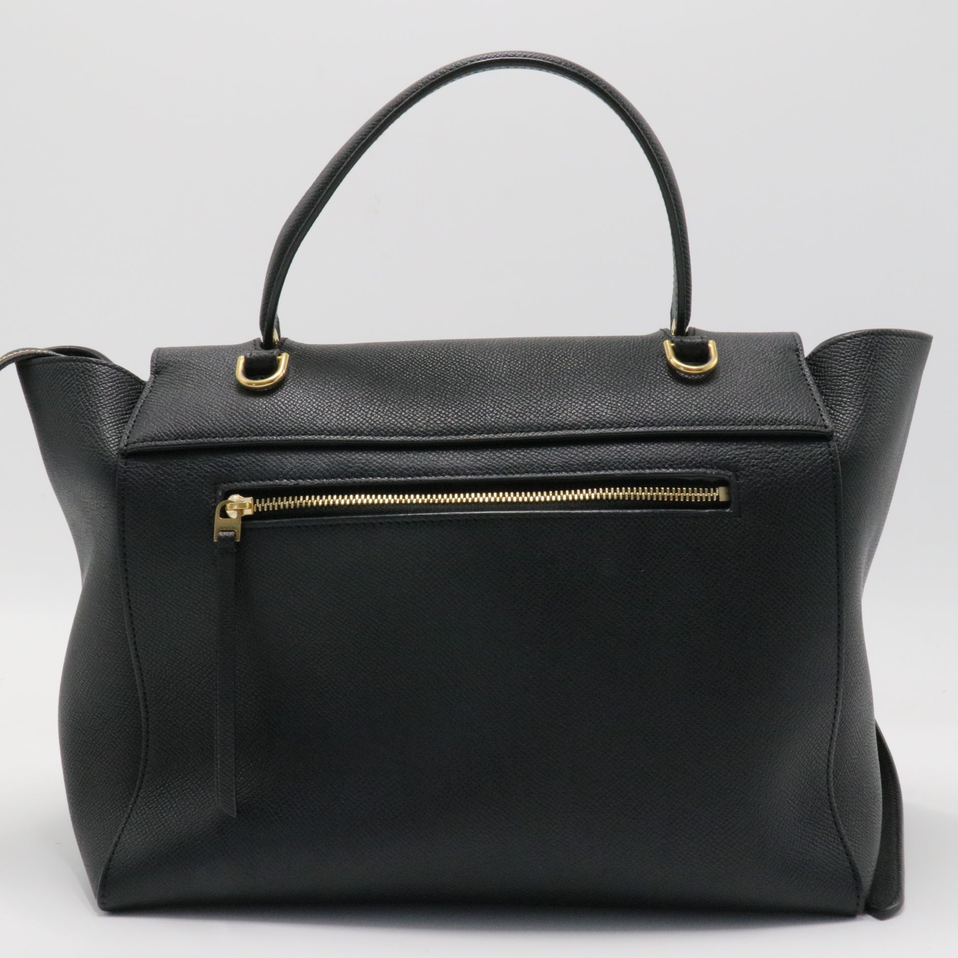 Grained Calfskin Mini Belt Bag Black