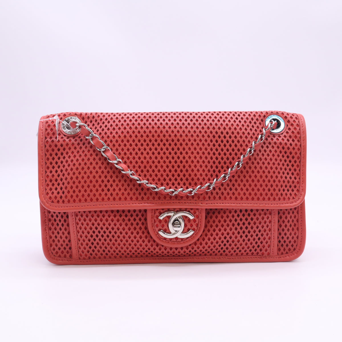 Chanel Perforated Calfskin "Up In The Air" Medium Flap Bag Twins LDJ6302