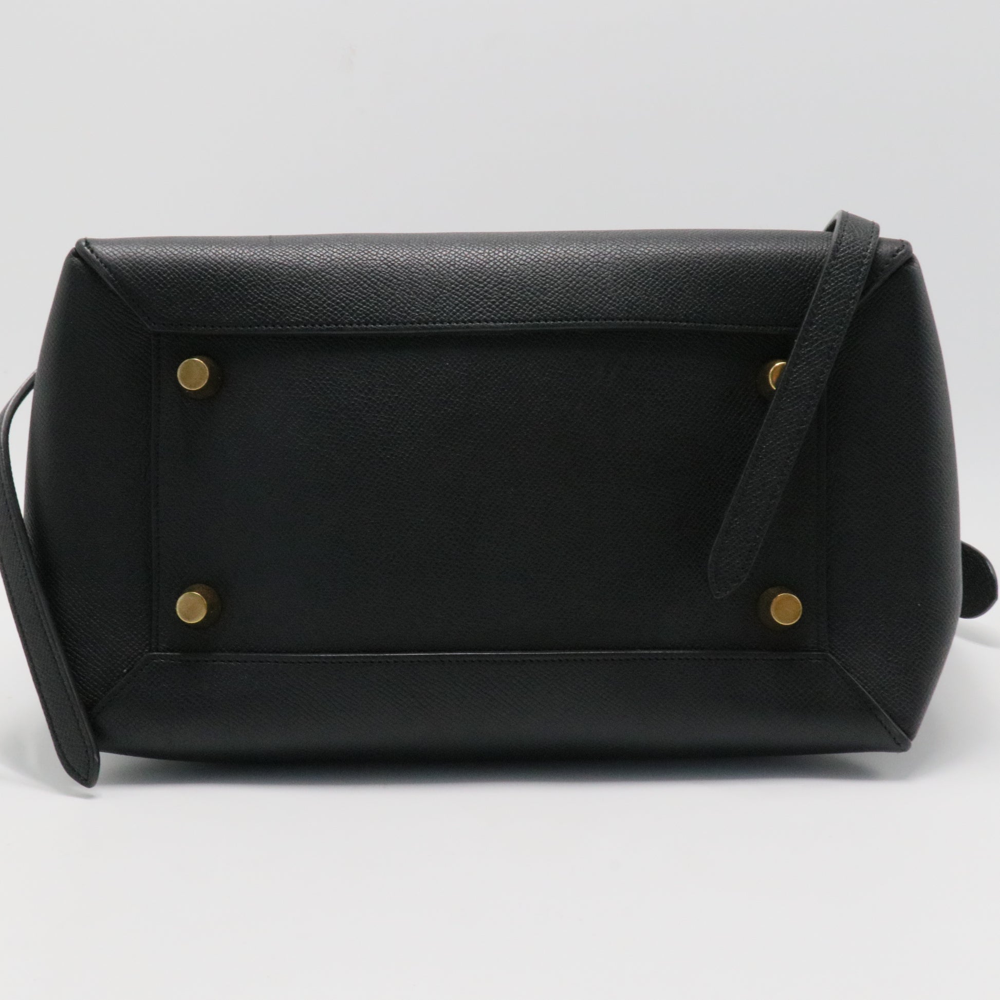 Grained Calfskin Mini Belt Bag Black