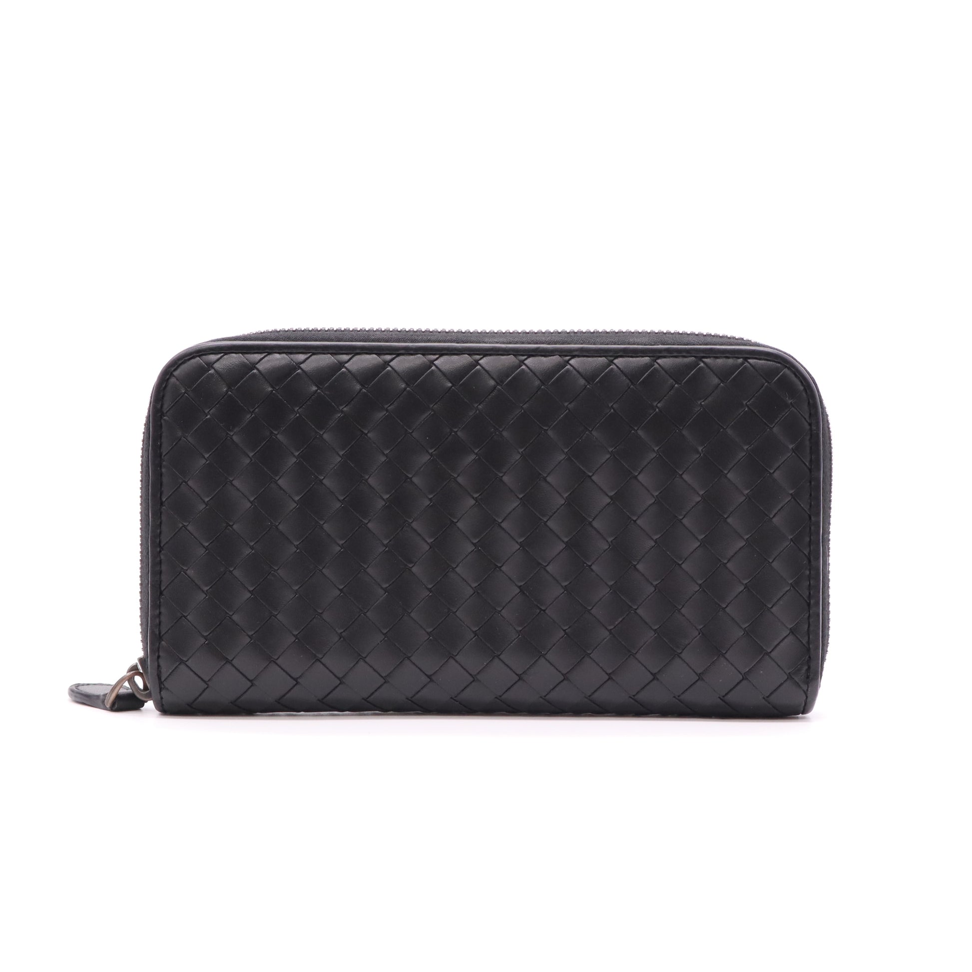 Bottega Veneta Intrecciato Zip-Around Wallet W22072