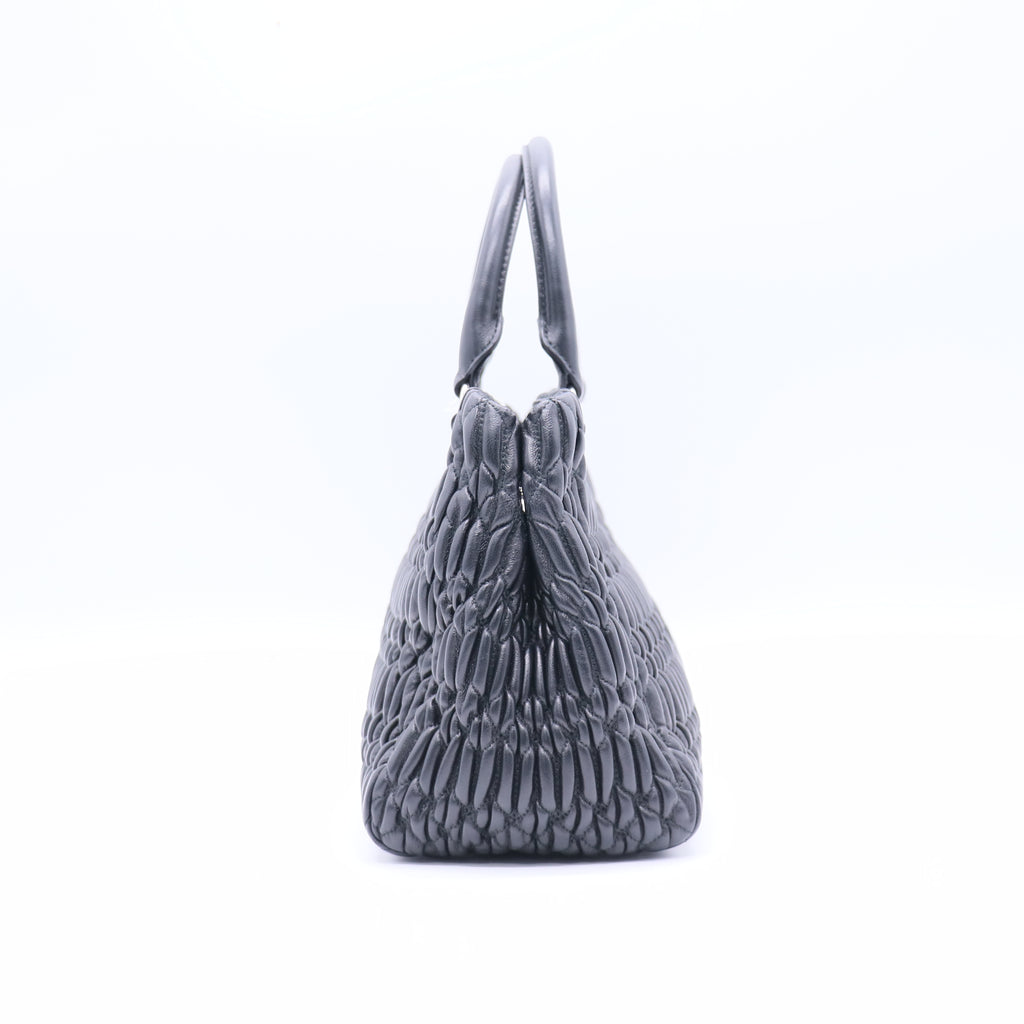 Crystal Convertible Tote Matelasse Leather Small Twins LDJ3781