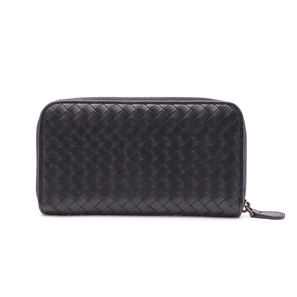 Bottega Veneta Intrecciato Zip-Around Wallet W22072