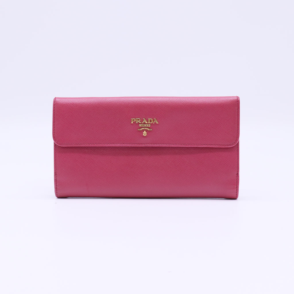 Prada Large Saffiano Leather Wallet W21792