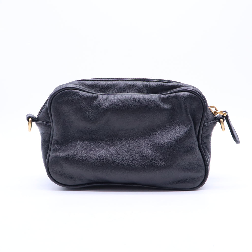 Prada Ribbon Shoulder Bag Pink Black B21280