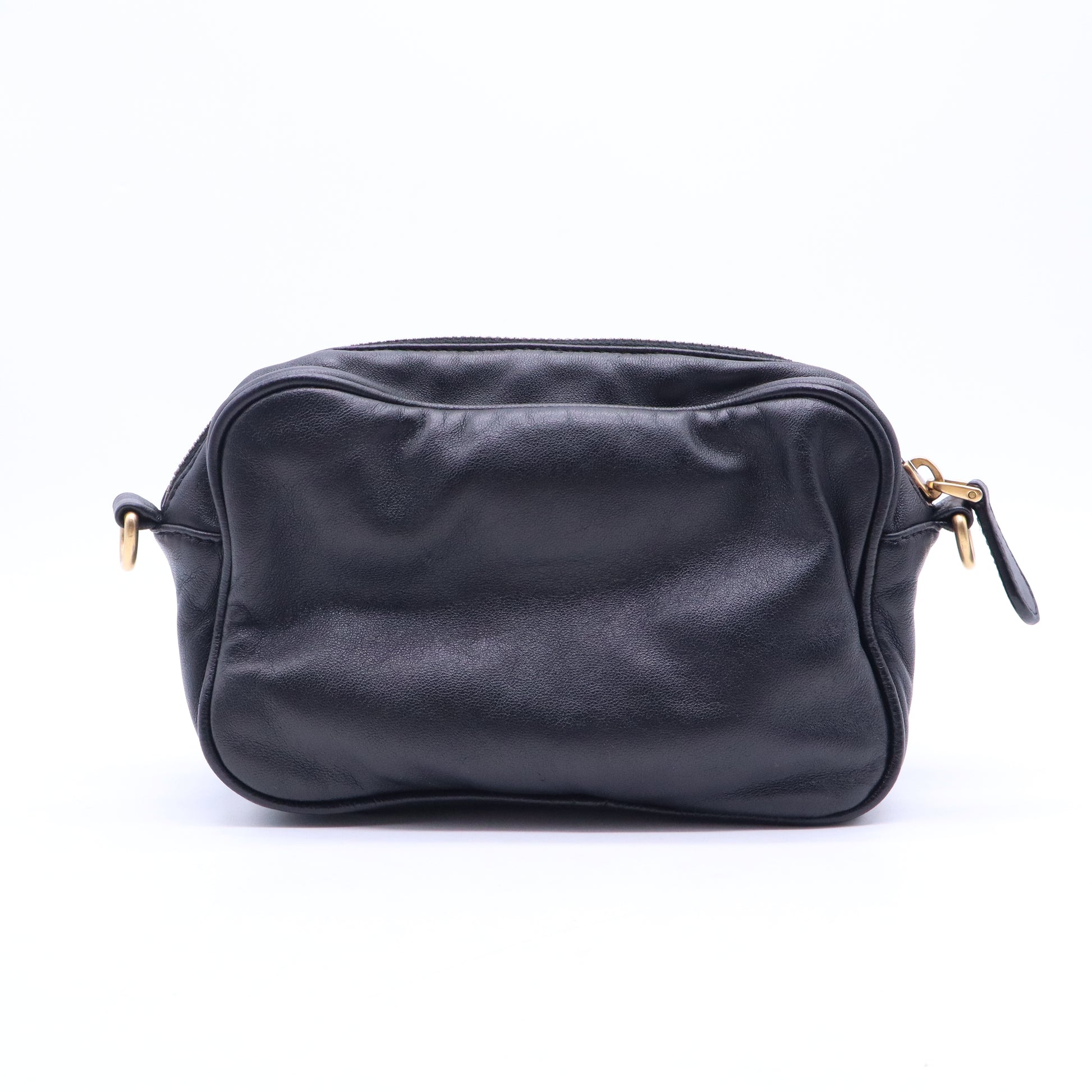 Prada Ribbon Shoulder Bag Pink Black B21280